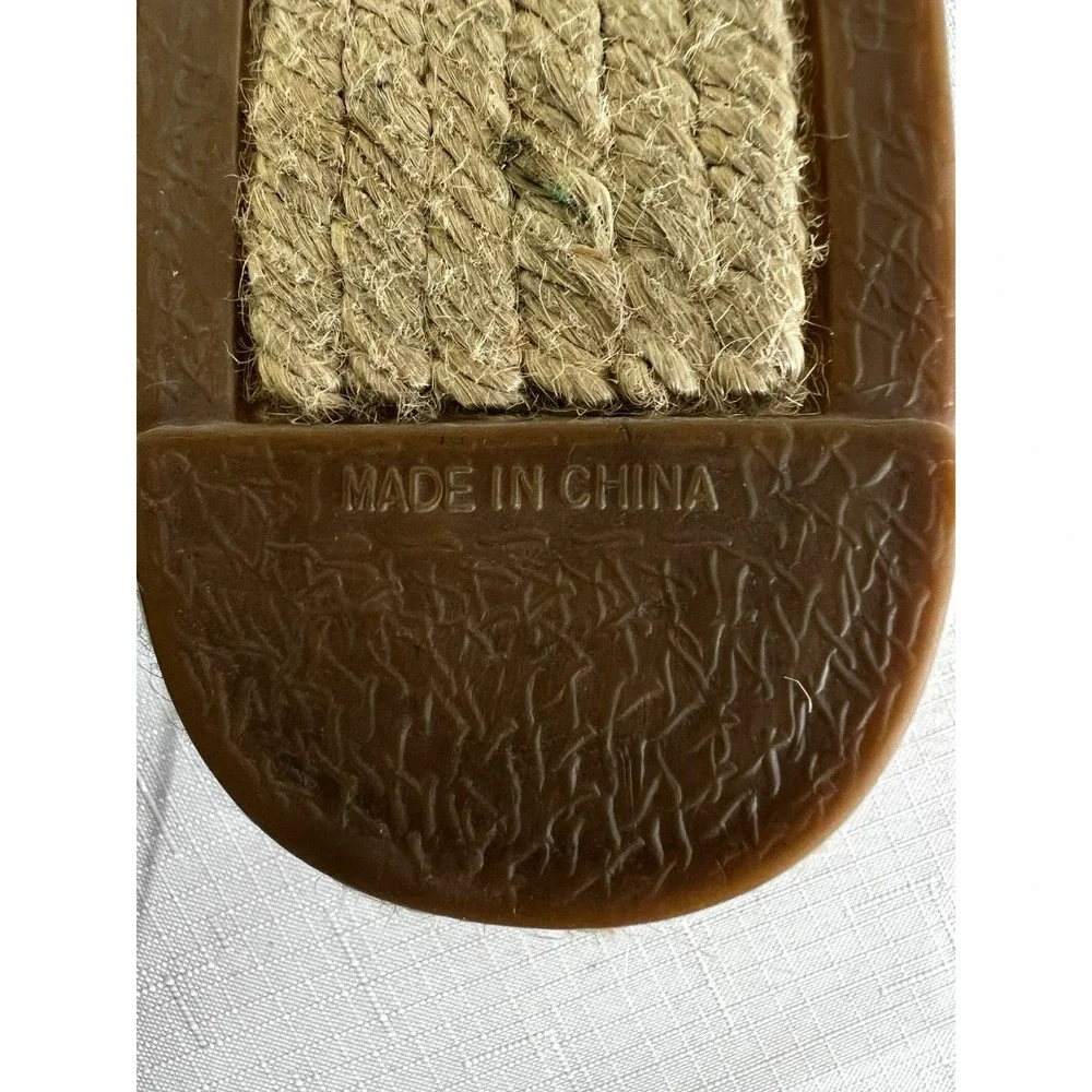 Talbots Dragonfly Espadrille Flats Blue Canvas Round Toe‎ SZ 7.5